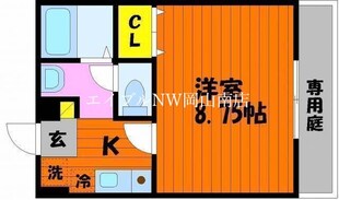 岡山駅 バス20分  豊成下車：停歩9分 2階の物件間取画像
